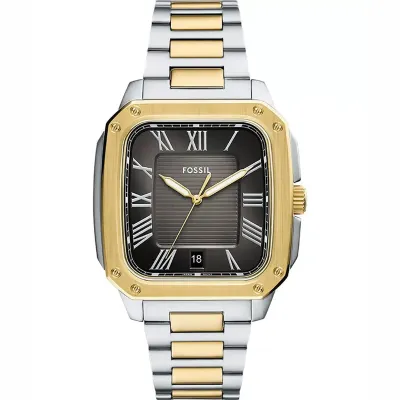 Fossil Crosby Three-Hand Date Two-Tone Stainless Steel Watch